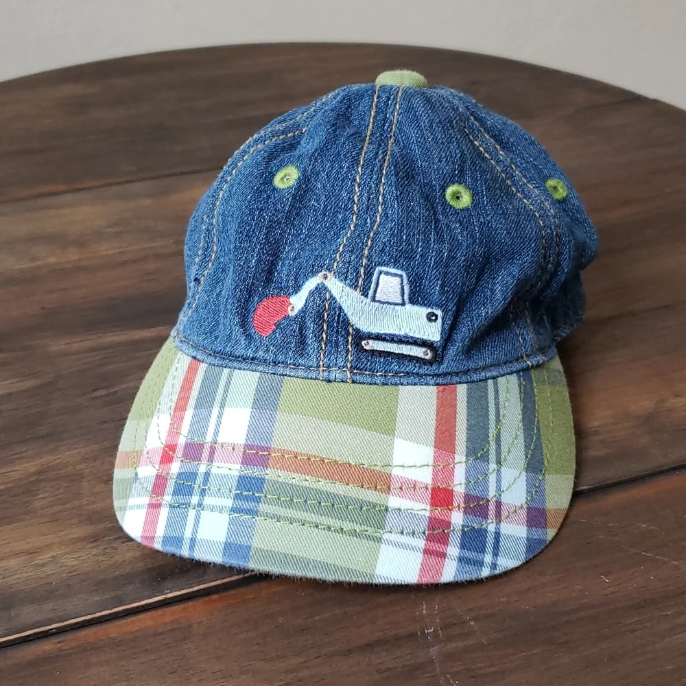 Gymboree NWOT Embroidered Adjustable LIL DIRT MAGNET Denim Cap Hat